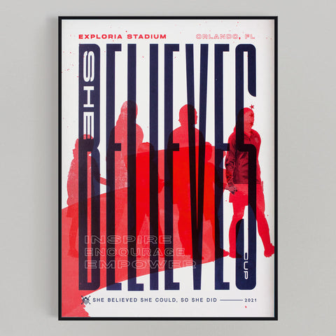 2021 SheBelieves Cup Limited Edition Print (18x24)