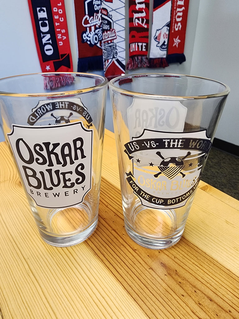 AO-Oskar Blues Pint Glasses - Set of 2