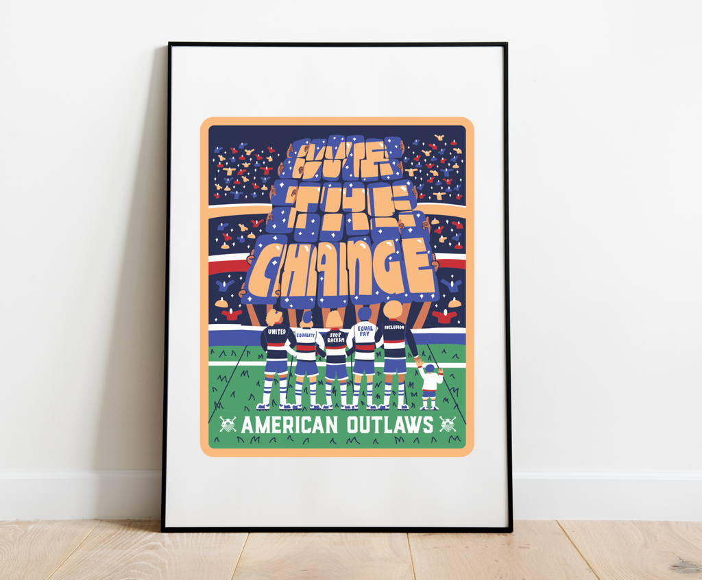 WE THE CHANGE full color screen-printed 18x24 poster (frame not included)